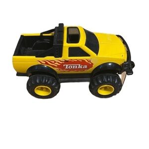 Vintage Tonka Steel 4x4 Dune Squad Truck W/ Hook Yellow Monster Lifted Toy